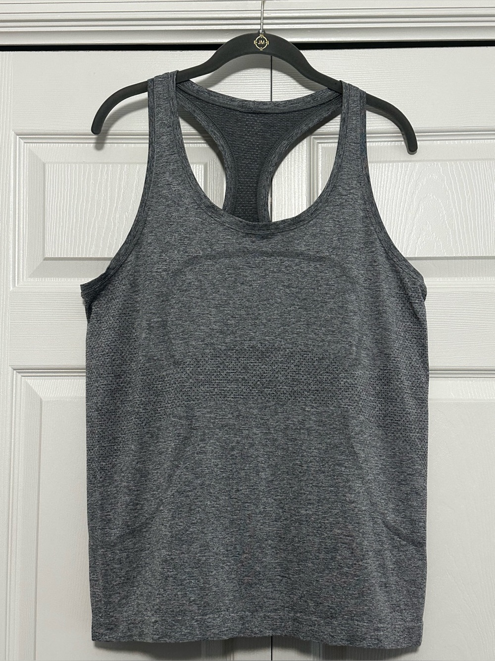 Lululemon Swiftly Tech Racerback Tank Top 2.0 Hip Length Slate Gray Size 12 VGUC